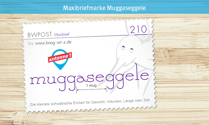 Briefmarken-Motive Holz hell Mugg 210er