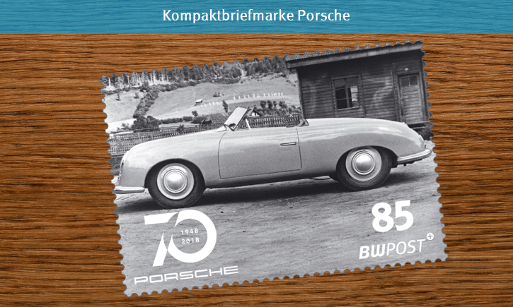 Briefmarken-Motive Vorlage HGdunkel Kompakt Porsche