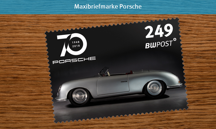 Briefmarken-Motive Vorlage HGdunkel Maxi Porsche