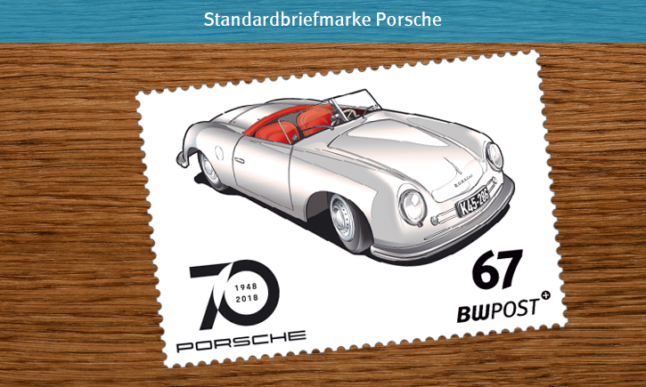 Briefmarken-Motive Vorlage HGdunkel Standard Porsche